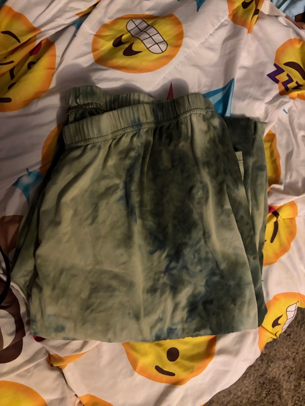 Leggings Depot Olive Green Tie-Dye Leggings